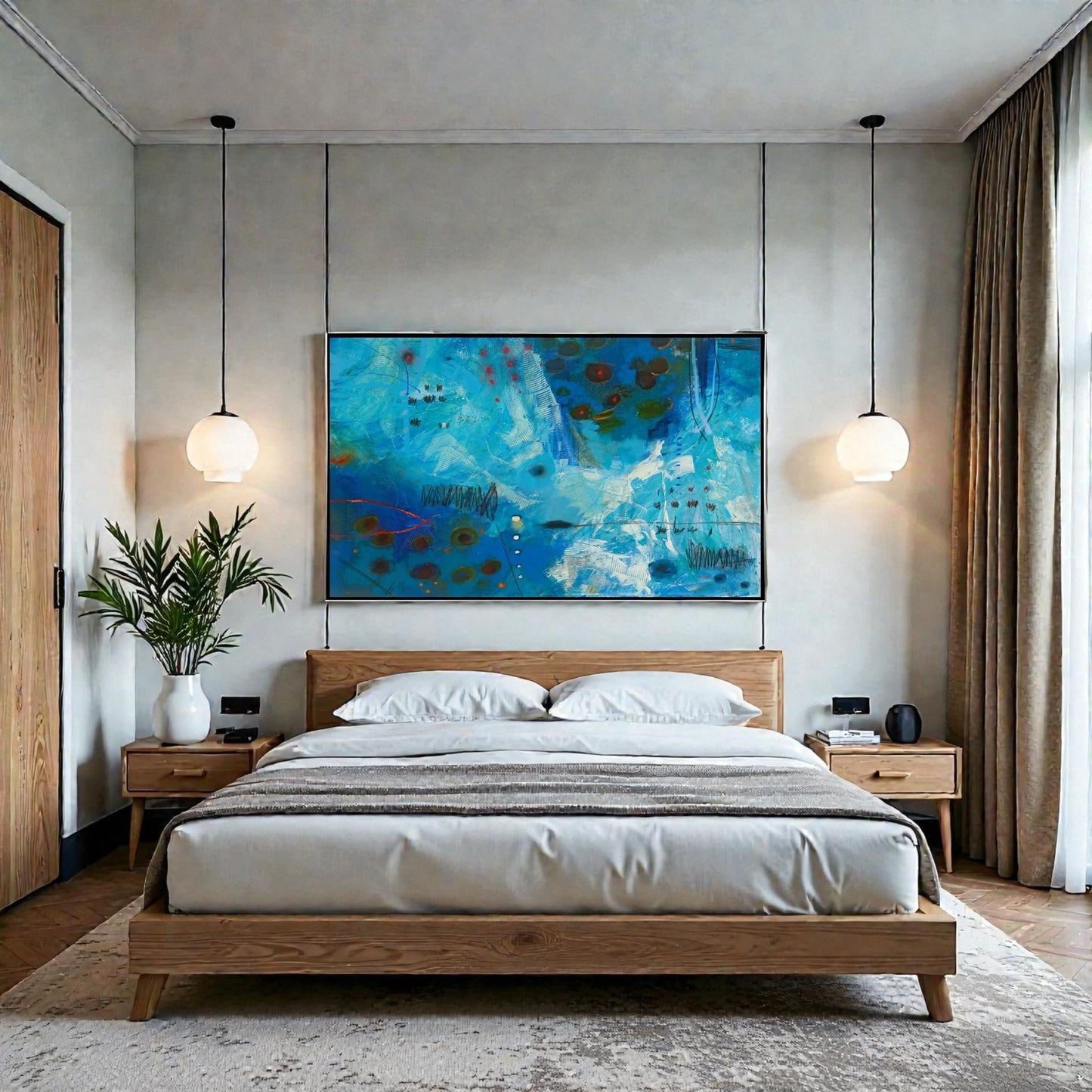 NIFAO Limited Edition Surface View by Mario Luca Art 56"x32"