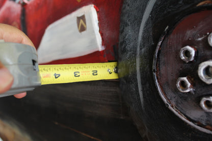 NIFAO Formula One Inspired Red Racing Car 3D Metal Art on Wood 79" x 2" x 40"H