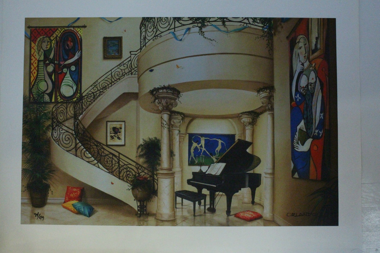 Orlando Quevedo Limited Edition Giclée - in The Mood for Love Size: 21" L x 13.5" W