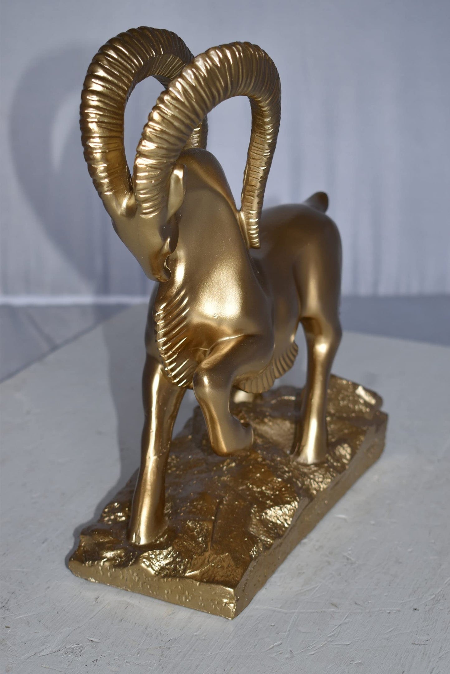 Royal Gazelle Statue Made of Resin - Gold Size: 11" x 5" x 13"H