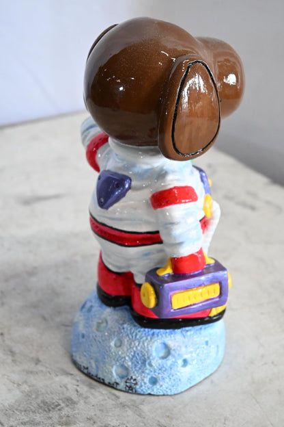 Snoopy Astronaut Ceramic Figurine Statue Andres Mendez 6"x5"x9"H