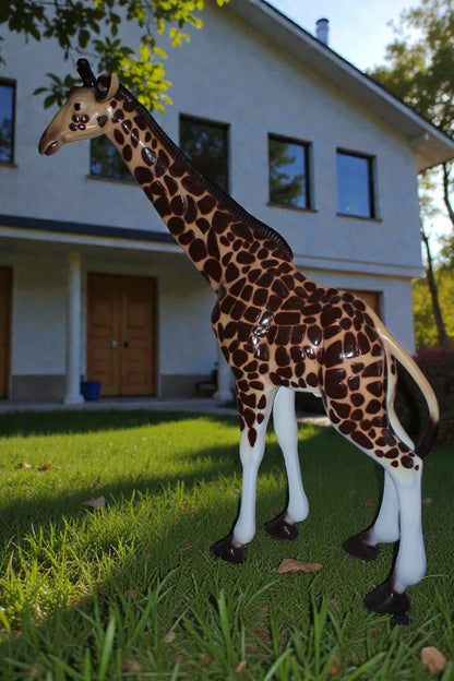Life Size Aluminum Giraffe Sculpture Statue Decor 65"x16"x83"H