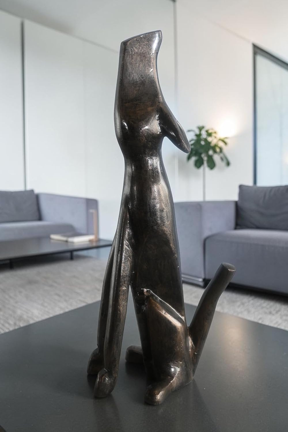 Howling Coyote Medium Aluminum Statue Wildlife Collection 7"x9"x22"H