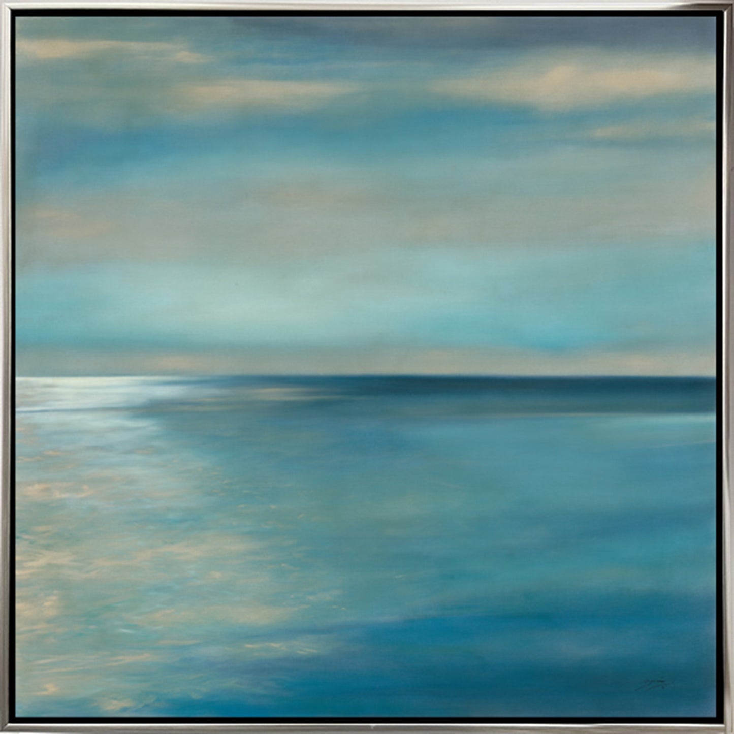 NIFAO Limited Edition Horizon by Mario Themme Abstract Art 41"x41"