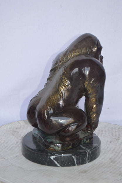 King Kong Bronze Statue - Size: 10"L x 10"W x 15"H.