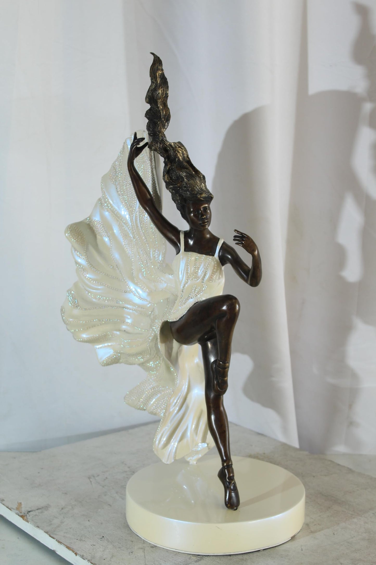 NIFAO Bronze Sculpture Suspension by Liliana Mendez Art Statue 13"x10"x25"H
