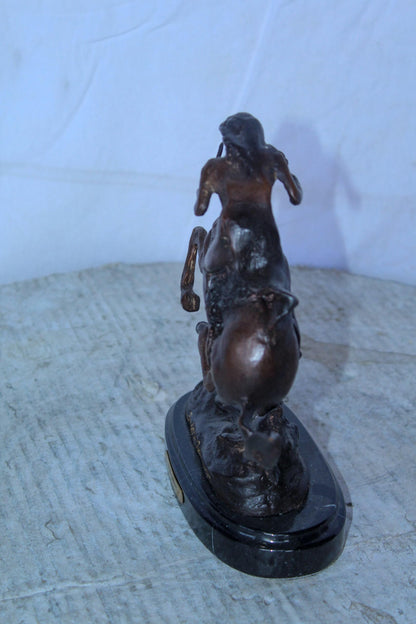 Nifao Cheyenne by Remington Bronze Statue Replica - Iconic Western Decor -  Compact Yet Bold Design, 9"L x 3"W x 9"H