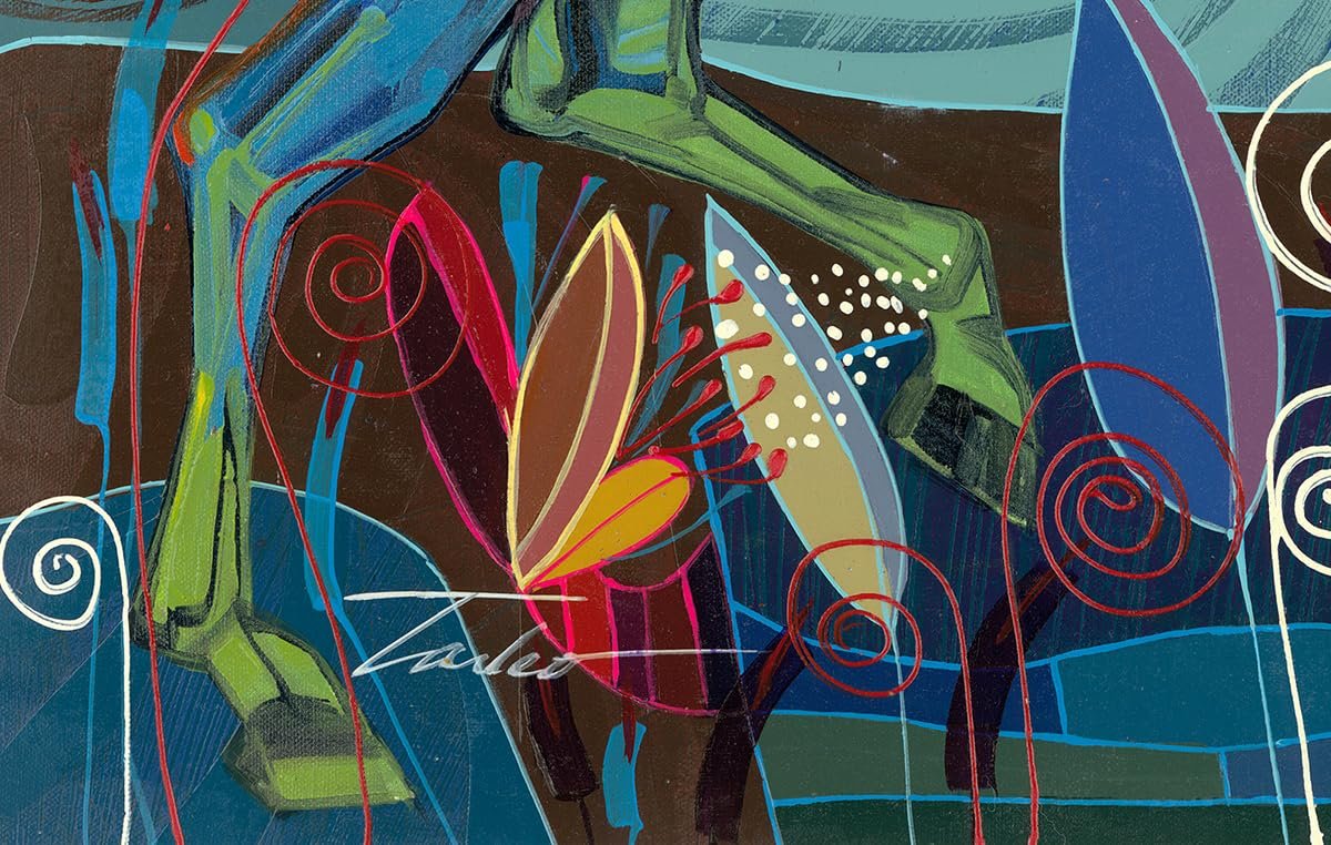 NIFAO Limited Edition Sumos Uno by Tadeo Zavaleta Colorful Art 34"x34"