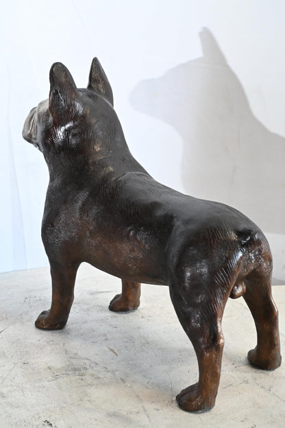 French Bulldog Bronze Statue Dog Figurine Sculpture 9"x20"x18"H