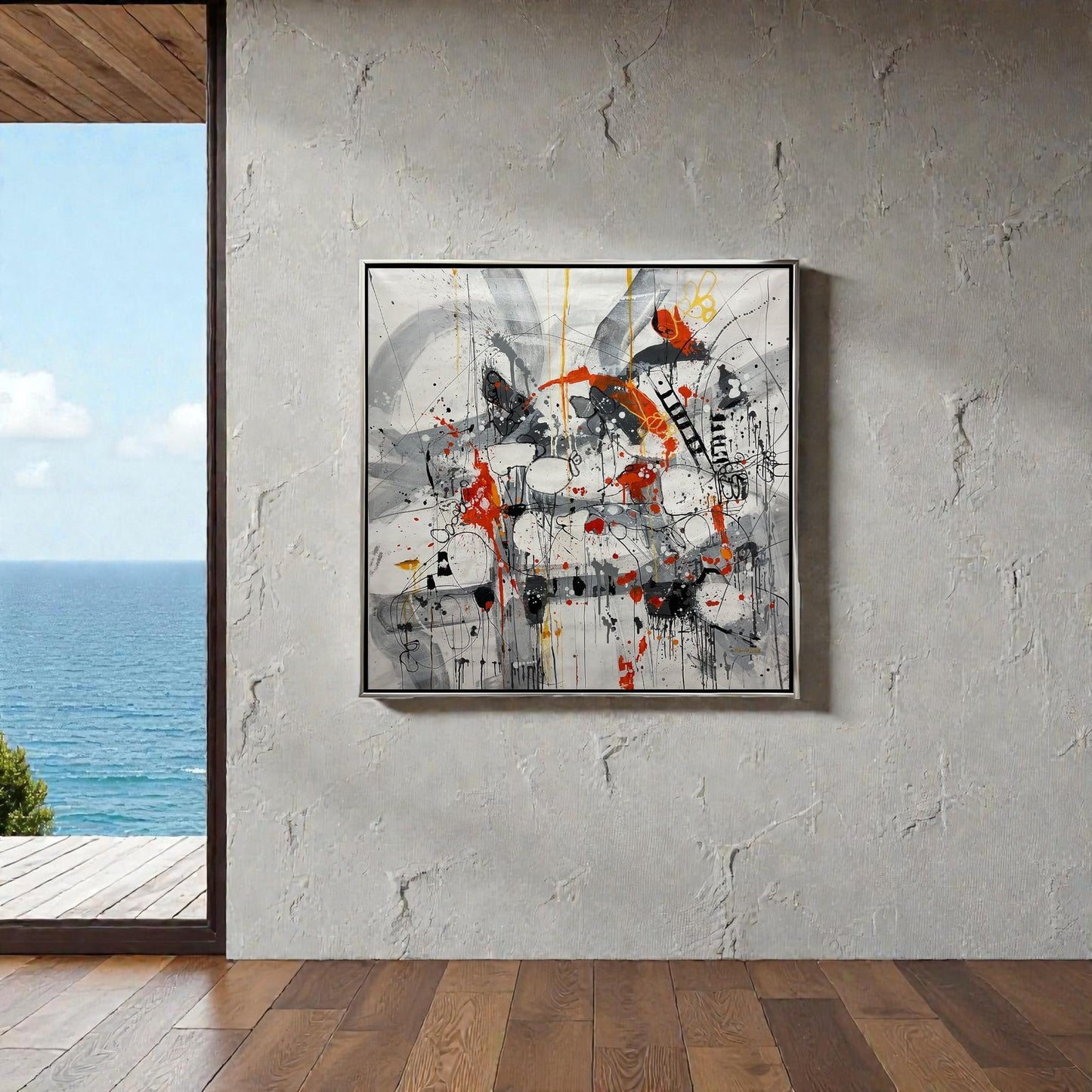 NIFAO Mesmerizing Art Incent Fire by Mario Luca Limited Edition 41"x41"