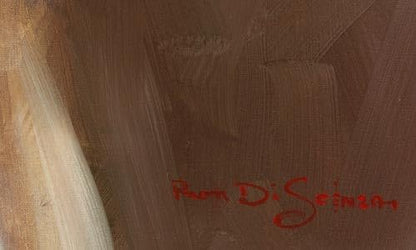 Swept Away, a piece with great detail  by Ron Dicsenza, 36X54 signed.