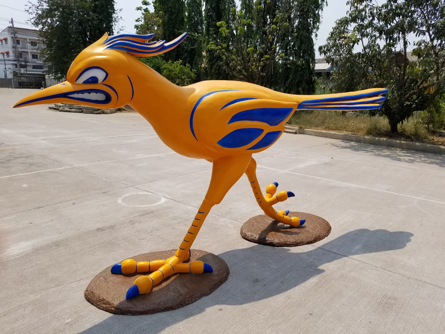 Giant Impressive Twelve Feet Long Roadrunner Bronze Statue 144" x 34" x 74"H