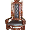 Brown Lion Chair -  Size: 70"L x 36"W x 26"H.