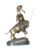 Buffalo Horse by Remington Bronze Statue -  Size: 14"L x 6"W x 20"H.