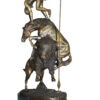 Buffalo Horse by Remington Bronze Statue -  Size: 14"L x 6"W x 20"H.