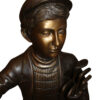 Caddy with light Bronze Statue -  Size: 19"L x 19"W x 42"H.