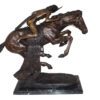 Cheyenne by Remington Bronze Statue -  Size: 27"L x 8.5"W x 22"H.