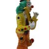 Clown Standing with Saxophone Bronze Statue -  Size: 20"L x 15"W x 36"H.