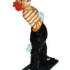 Clown - small Bronze Statue -  Size: 12"L x 6"W x 23"H.