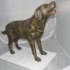 Labrador Retriever Bronze Statue -  Size: 12"L x 50"W x 31"H.