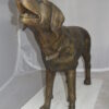 Labrador Retriever Bronze Statue -  Size: 12"L x 50"W x 31"H.