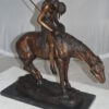 End of the Trail by James Fraser Bronze Statue -  Size: 9"L x 21"W x 21"H.