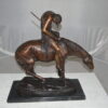 End of the Trail by James Fraser Bronze Statue -  Size: 9"L x 21"W x 21"H.