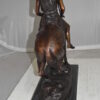 End of the Trail by James Fraser Bronze Statue -  Size: 9"L x 21"W x 21"H.