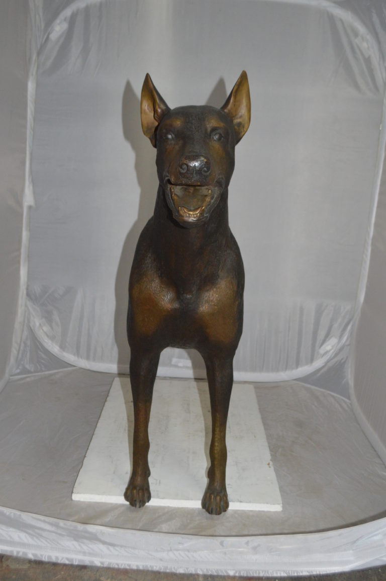 doberman statues