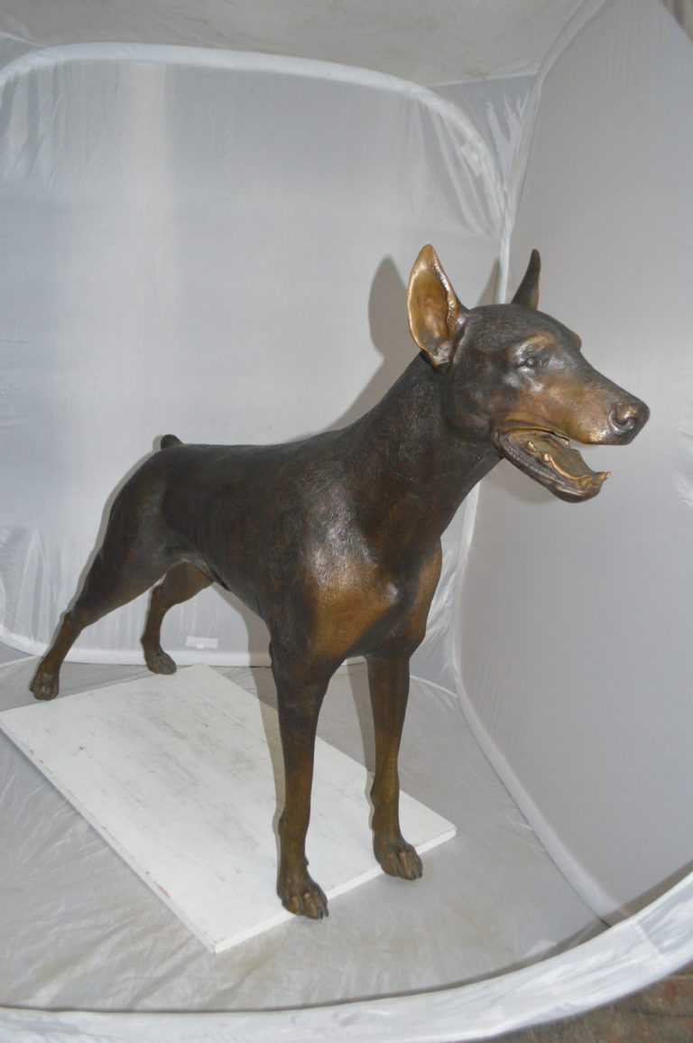 doberman statues