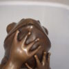 Frog on Lotus Bronze fountain Statue -  Size: 22"L x 20"W x 44"H.