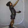 Girl - sandy, with two birds Bronze Statue -  Size: 25"L x 20"W x 42"H.