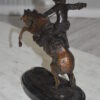 Bronco Buster by Remington Bronze Statue -  3" x 7" x 10"H.