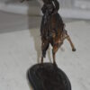 Bronco Buster by Remington Bronze Statue -  3" x 7" x 10"H.