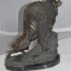 Bison Bronze Statue -  Size: 7"L x 14"W x 15"H.