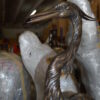 Two Herons on a three Bronze Fountain Statue -  Size: 32"L x 24"W x 67"H.