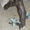 Two Herons on a three Bronze Fountain Statue -  Size: 32"L x 24"W x 67"H.