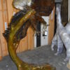 Eagle Flying To The Right Bronze Statue  -  Size: 22"L x 63"W x 67"H.