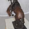 Rattlesnake by Remington Bronze Statue -  Size: 16"L x 13"W x 22"H.