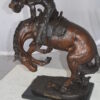 Rattlesnake by Remington Bronze Statue -  Size: 16"L x 13"W x 22"H.