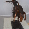 Bronco Buster Bronze Statue by Remington -  Size: 9"L x 24"W x 21"H.