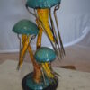 Three Jellyfish Bronze Statue -  Size: 12"L x 10"W x 22"H.