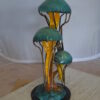 Three Jellyfish Bronze Statue -  Size: 12"L x 10"W x 22"H.