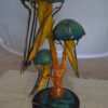 Three Jellyfish Bronze Statue -  Size: 12"L x 10"W x 22"H.