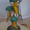 Three Jellyfish Bronze Statue -  Size: 12"L x 10"W x 22"H.