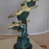 Three Turtles Overreach Each Other Bronze Statue -  Size: 15"L x 9"W x 24"H.