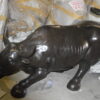 Wall street Bull - large Bronze Statue -  Size: 22"L x 50"W x 33"H.