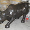 Wall street Bull - large Bronze Statue -  Size: 22"L x 50"W x 33"H.