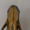 Dolphin Fountain  On A Marble Base Bronze Statue -  Size: 12"L x 8"W x 30"H.