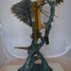 Sailfish With Small Fish Bronze Statue -  Size: 29"L x 17"W x 40"H.